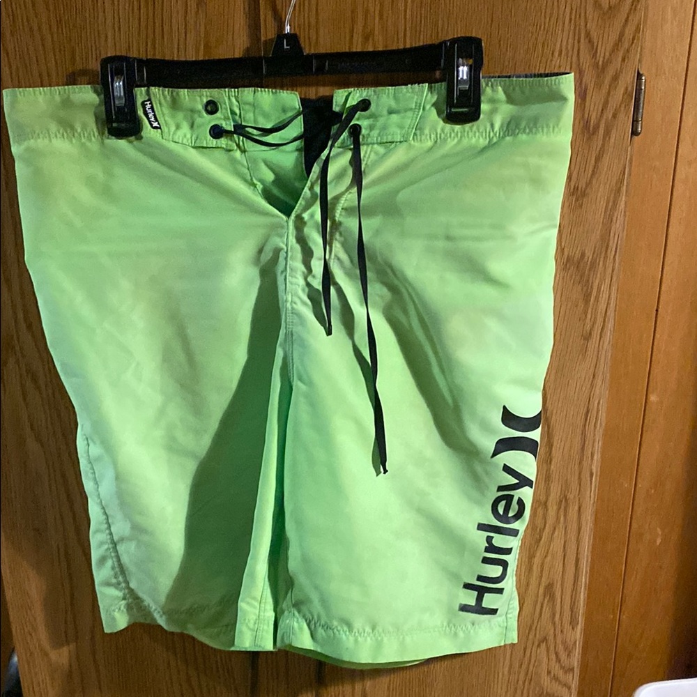 Hurley Men's Neon Green Board Shorts
